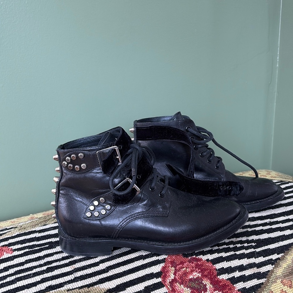 Saint Laurent combat boots